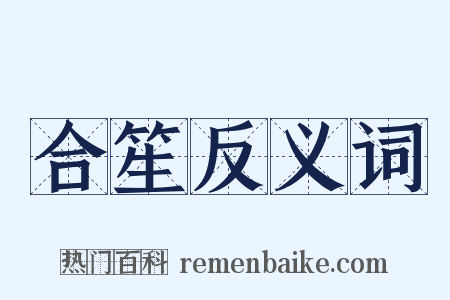 合笙反义词是什么意思的图片